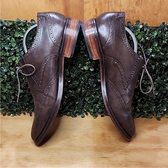 Cole Haan Men's Wingtip Oxford Leather Brown Special Occasion Shoes Size 11.5 - Picture 3 of 7
